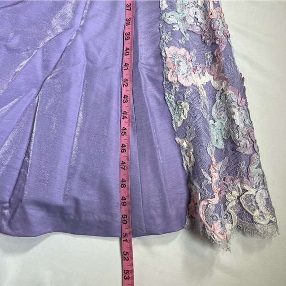 Nicole Miller Strapless Embroidered Embellished Lace Corset Mermaid Maxi Dress 6 - Picture 15 of 15